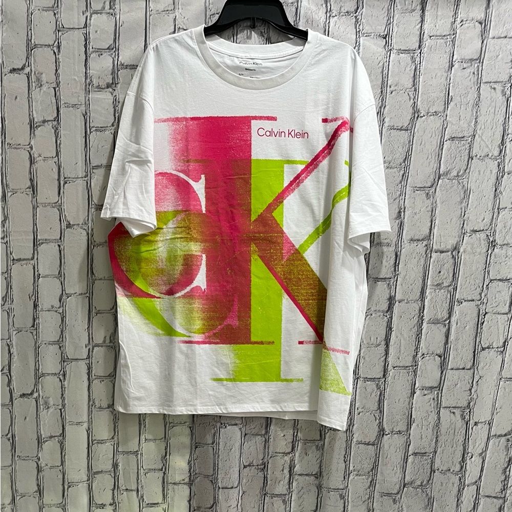 Macy’s Calvin Klein Size:XL Mens Short Sleeve T Shirt Graphic 100% Cotton